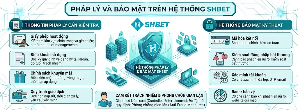 Pháp lý và bảo mật SHBET
